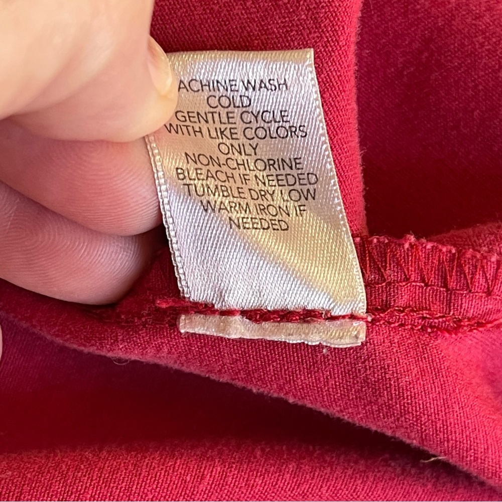Christopher & Banks Red Denim Jacket Sz XL - Picture 5 of 5